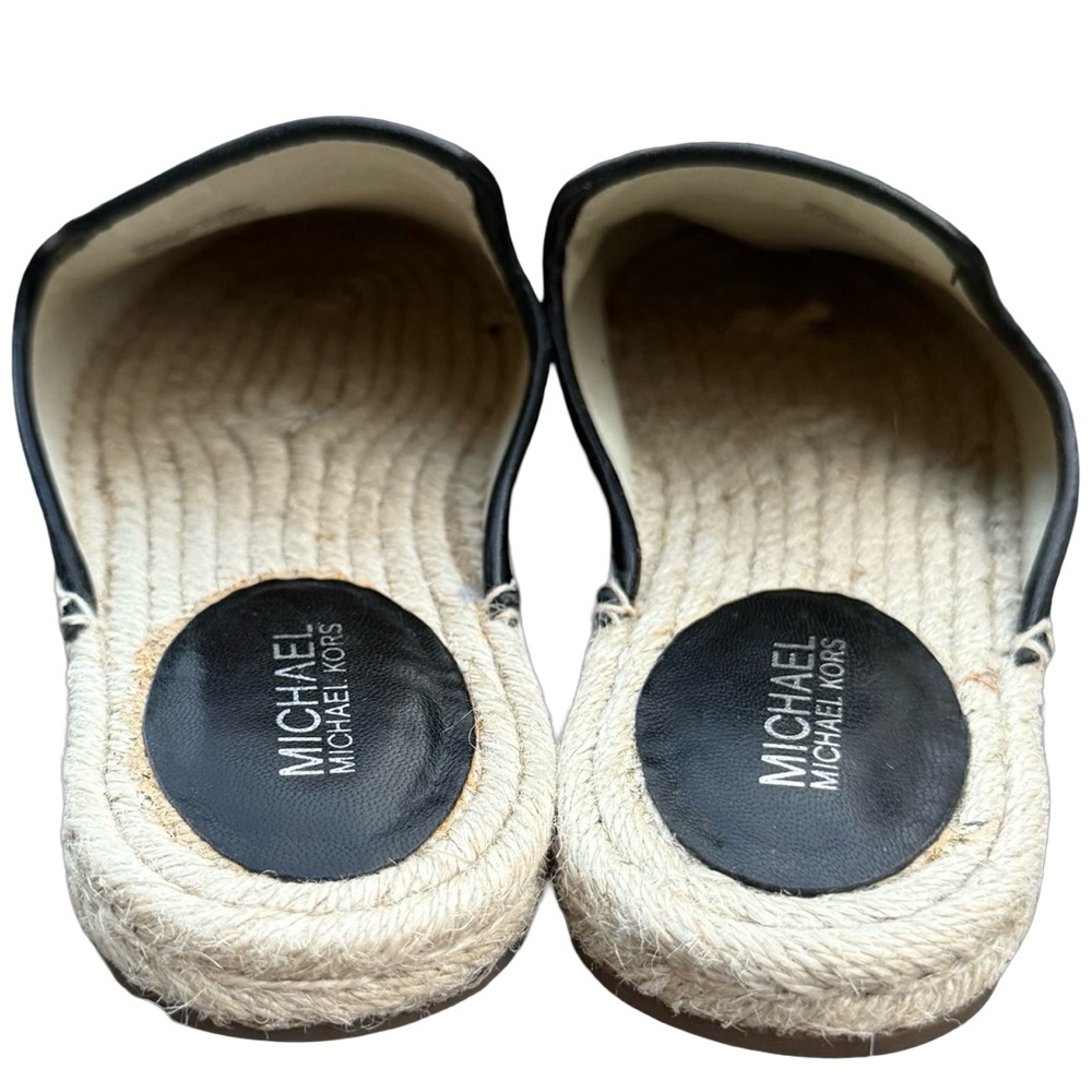 Michael Kors Emilia Leather Mule Espadrille Slides - Picture 6 of 11